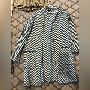 Beautiful, soft, zig zag cardigan. Company is Love Taylor.